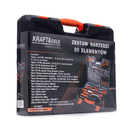 Zestaw narzędzi 89el.  KD10466