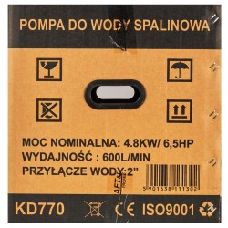 Motopompa pompa spalinowa 2 cale do wody 600l/min KD770
