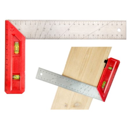 KĄTOWNIK Z POZIOMICĄ 200mm KD10725