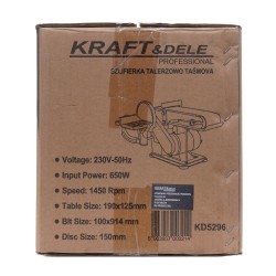 SZLIFIERKA TALERZOWO-TAŚMOWA 650W KD5296