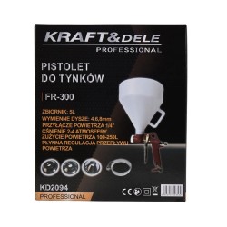 Pistolet natryskowy do tynków 5L + 3 dysze KD2094