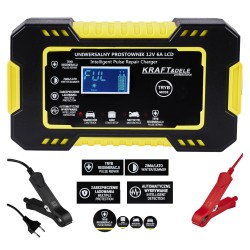 Automatyczny prostownik akumulatorowy LCD 12V / 6A KD1290