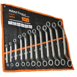 Klucze Oczkowe Gięte 12el 6-32mm KD10104