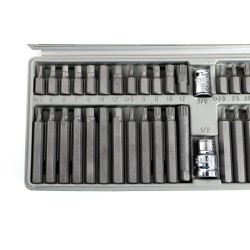 Komplet Bitów specjalnych KD10219 HEX, TORX, SPLINE 40cz.