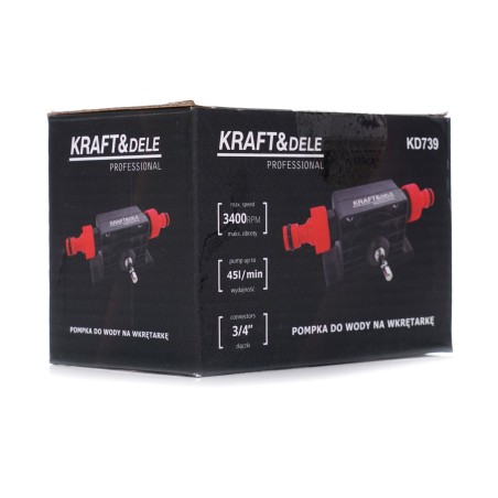 Pompa do wody na wkrętarkę  45l / min / 3/4" KD739