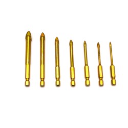 Wiertła do szkła z węglika wolframu 7szt. KD11250