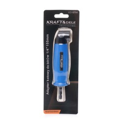 Adapter kątowy 90 °C HEX 1/4" 155mm  na wkrętarkę KD10798