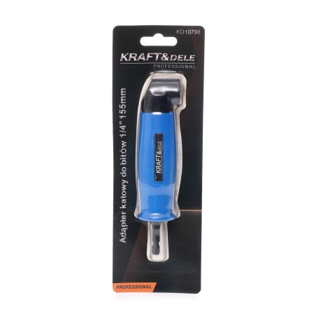 Adapter kątowy 90 °C HEX 1/4" 155mm  na wkrętarkę KD10798