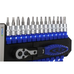 Zestaw Nasadek z Grzechotką 1/4" KD10225 27el.