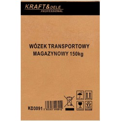 Wózek platformowy transportowy  magazynowy 150kg KD3091