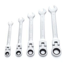 Klucze Płasko Oczkowe KD10105 z Grzechotkami Łamane