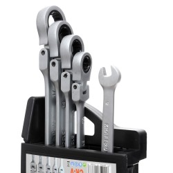 Klucze Płasko Oczkowe KD10105 z Grzechotkami Łamane