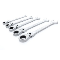 Klucze Płasko Oczkowe KD10105 z Grzechotkami Łamane