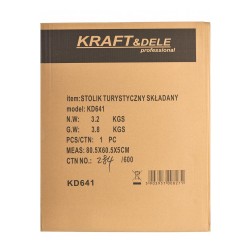 STÓŁ WARSZTATOWY / STOLIK TURYSTYCZNY 80x60 cm KD641