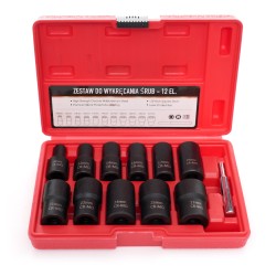 ZESTAW NASADEK  DO OBRABIANYCH ŚRUB 1/2"  - 12 EL. KD11792