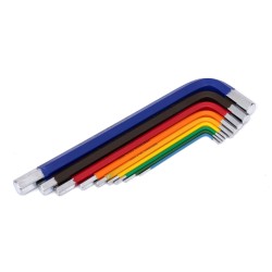 ZESTAW KOLOROWYCH IMBUSÓW HEX 9 EL. KD11931