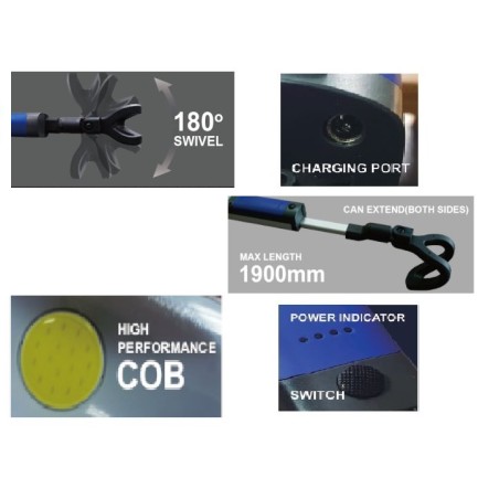 LATARKA LED PO MASKĘ - 1000 Lm KD1260