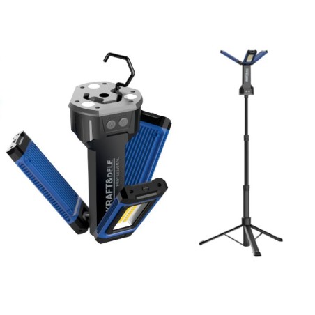 LAMPA NA STOJAKU 4500 Lm 2 x 21700 4000 Mah KD1268