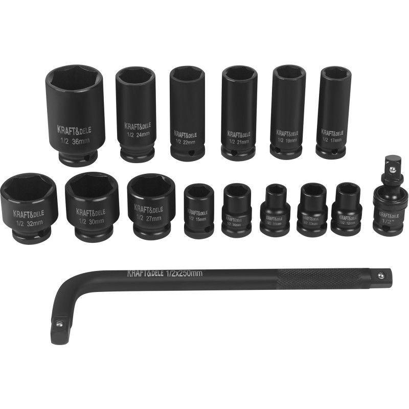 NASADKI UDAROWE 1/2" 16 szt. KD11762