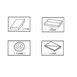 Przecinarka do glazury 64" / 1600mm KD10678