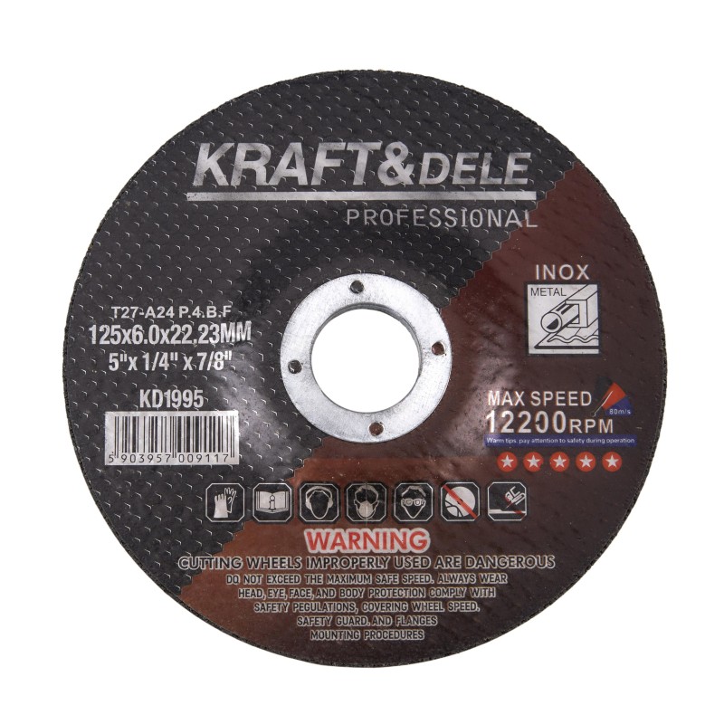 Tarcza do metalu 125x6,0x22,23 mm KD1995