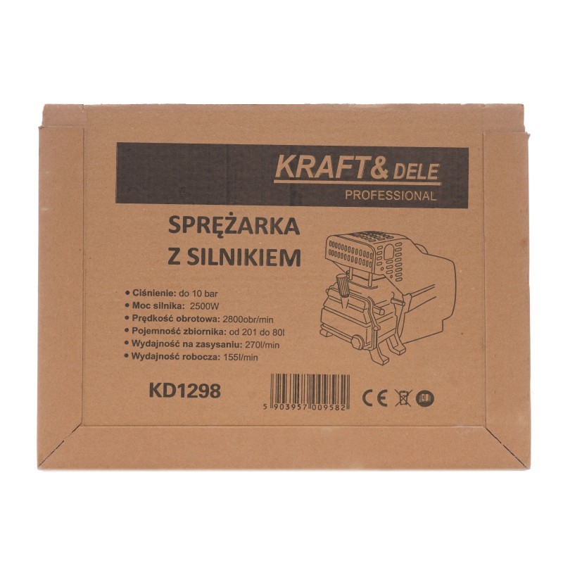 Sprężarka powietrza z silnikiem elektrycznym 270 l/min KD1298