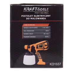 Pistolet lakierniczy HVLP 650W  KD1657