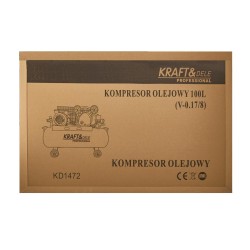 Kompresor olejowy 100L 230V +Separator KD1472