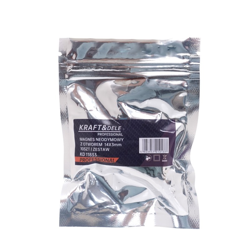 Magnes neodynowyz otworem 14x3mm 10szt. KD11833