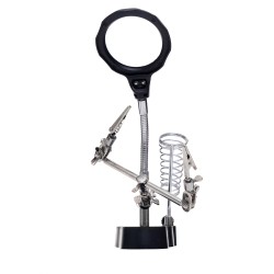 Uchwyt / lupa do lutowania LED "trzecia ręka" KD10455