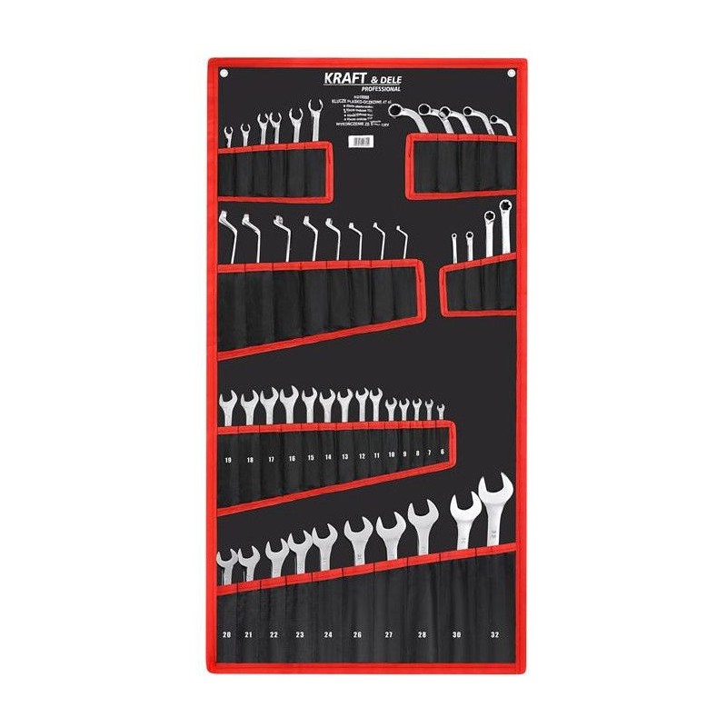 KLUCZE PŁASKO-OCZKOWE 47el. KD10999