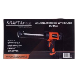 Wyciskacz / pistolet do kleju akumulatorowy 4xAA KD10783
