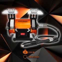 SZLIFIERKA STOŁOWA 250W 75x13mm 75x17 mm KD567