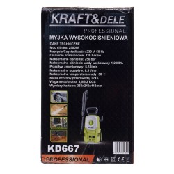 Myjka wysokociśnieniowa 250bar 2500W KD667