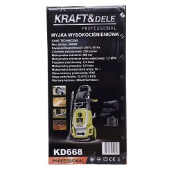 MYJKA WYSOKOCIŚNIENIOWA 3000W 280BAR KD668