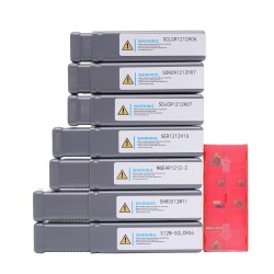 Komplet noży tokarskich składanych z wymienną płytką - 21 elementów KD1061