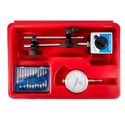 CZUJNIK ZEGAROWY + STATYW MAGNETYCZNY 0-10mm + KOŃCÓWKI KD11291