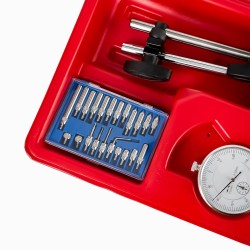 CZUJNIK ZEGAROWY + STATYW MAGNETYCZNY 0-10mm + KOŃCÓWKI KD11291