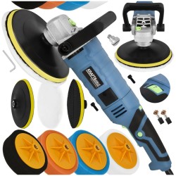 Polerka elektryczna 2650W 180mm 800-3300 rpm zestaw XXL KD3079