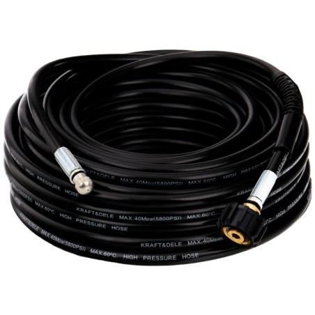 Wąż do czyszczenia kanalizacji 20m - przyłącze do myjki na gwint KD2059