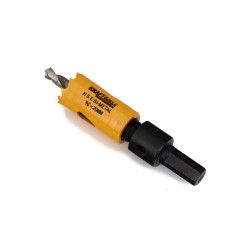 ZESTAW OTWORNIC DO DREWNA I METALU 17szt.  19-76mm + adapter KD10758