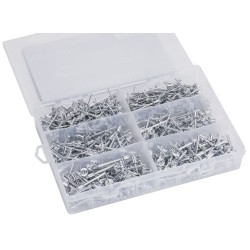 Nitownica ręczna + zestaw 500 nitów KD11293