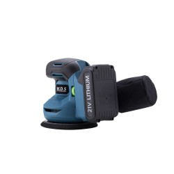 SZLIFIERKA MIMOŚRODOWA AKUMULATOROWA 21V 125mm + AKUMULATOR 3Ah + ŁADOWARKA WDS2525