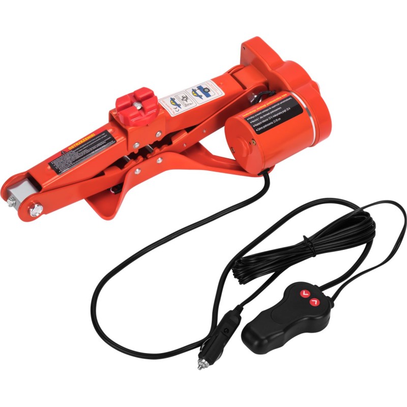 LEWAREK SAMOCHODOWY ELEKTRYCZNY PODNOŚNIK TRAPEZOWY ŻABA 12V 3T WALIZKA KD1369