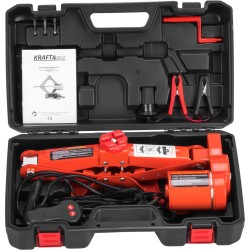 LEWAREK SAMOCHODOWY ELEKTRYCZNY PODNOŚNIK TRAPEZOWY ŻABA 12V 3T WALIZKA KD1369