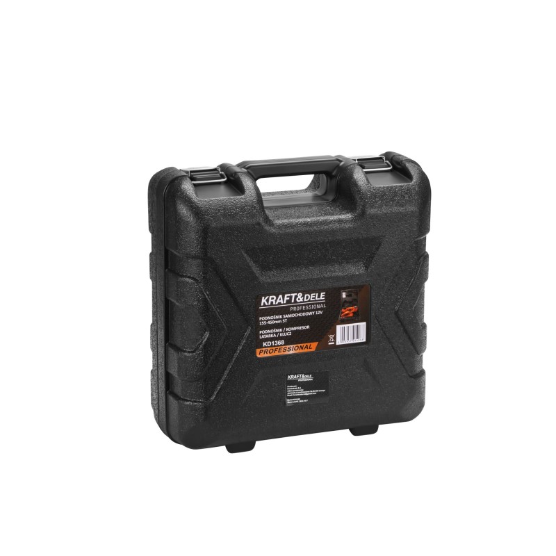 PODNOŚNIK SAMOCHODOWY LEWAREK PUNKTOWY HYDRAULICZNY 12V 5T + KLUCZ DO KÓŁ KD1368