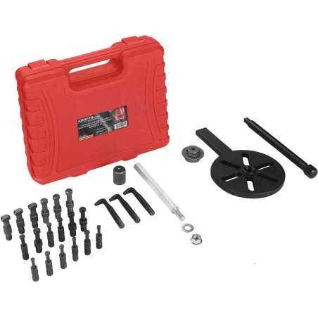 ŚCIĄGACZ WEWNĘTRZNY DO ŁOŻYSK KULKOWYCH ODKLEJACZ ZESTAW ŚCIĄGACZY 23 ELEMENTY KD12511