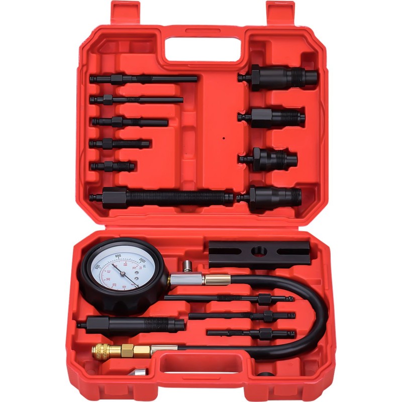 TESTER MIERNIK CIŚNIENIA SPRĘŻANIA - KOMPRESJI - DIESEL 0-70 BAR MAX FULL KD12516