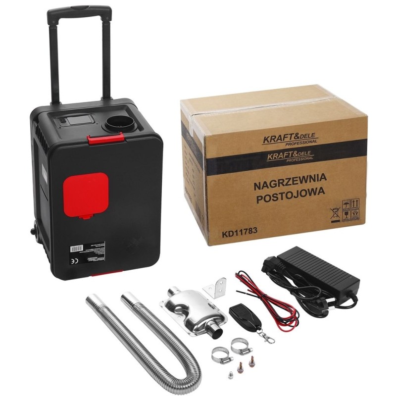 MOBILNA NAGRZEWNICA OGRZEWANIE POSTOJOWE OLEJOWA LCD 9kW PILOT 12/24/230V KD11783