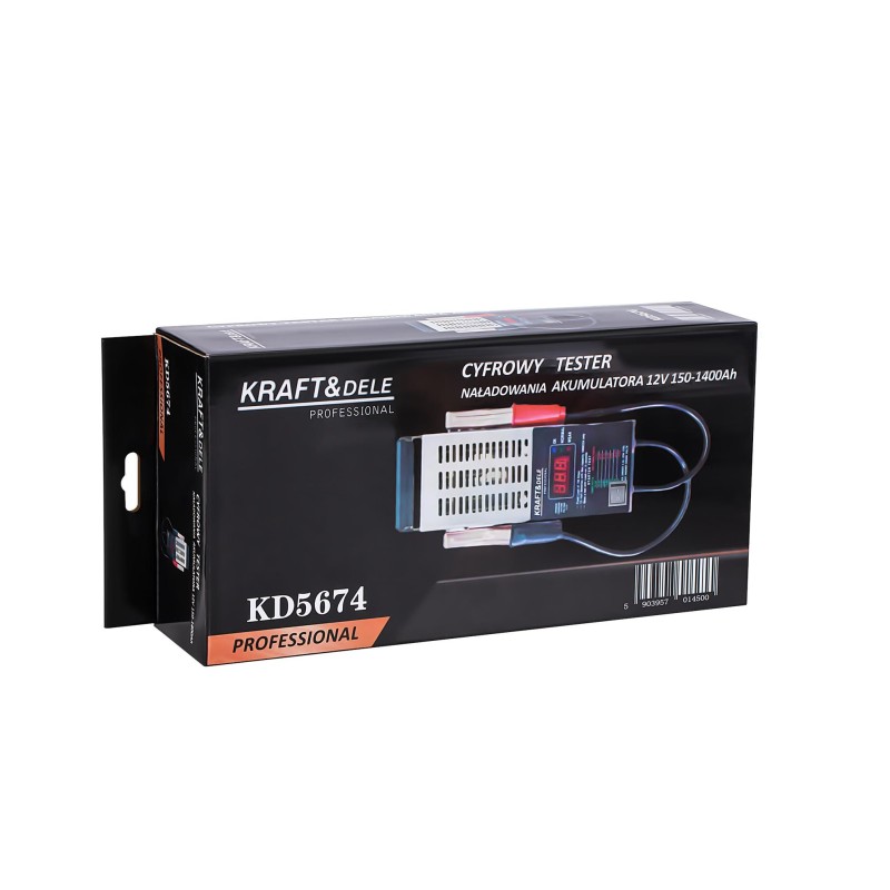 Tester cyfrowy do sprawdzania akumulatorów 12V 150-1400A KD5674